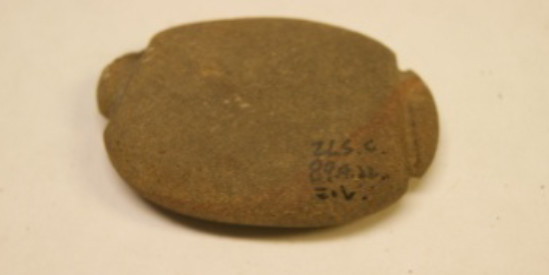 斬龍山遺址採集石網墜