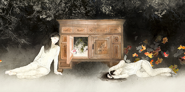 我醒了。早安 兩個世界